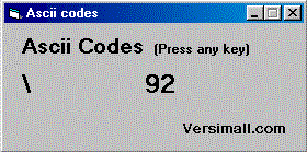 ASCII Code Generator