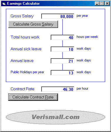 Earnings Calculator Software